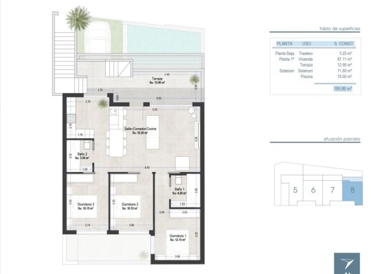 San Pedro del Pinatar (Las Esperanzas), Bungalow #RD-N8090