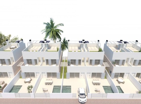 Terraced houses near the beach in Torre de La Horadada