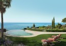 Luxusní apartmány s velkou terasou i zahradou, výhled na moře, Benalmadena