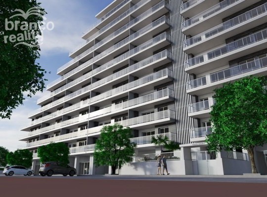 Apartmány první linii na pláži v Oropesa del Mar, Costa Valencia.