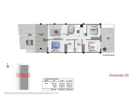 Pilar de La Horadada (pueblo), Bungalow #RD-N8830