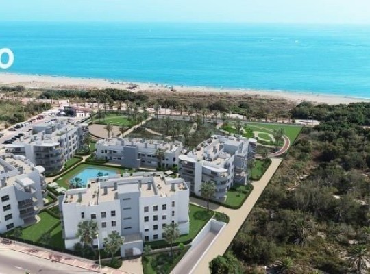 Nové apartmány 1. linie u pláže, Almerimar, Malaga- východ