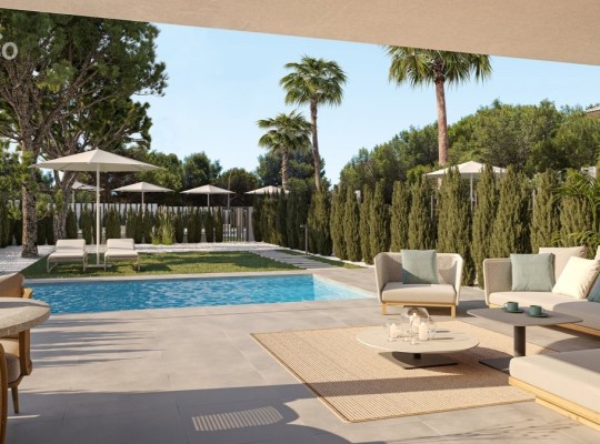 Luxusní apartmány a mezonety se 2 a 3 ložnicemi v Cala Lliteres