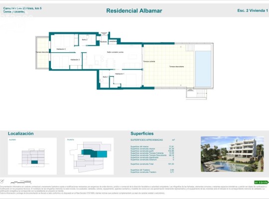 Luxury apartment for sale on the first line of Denia