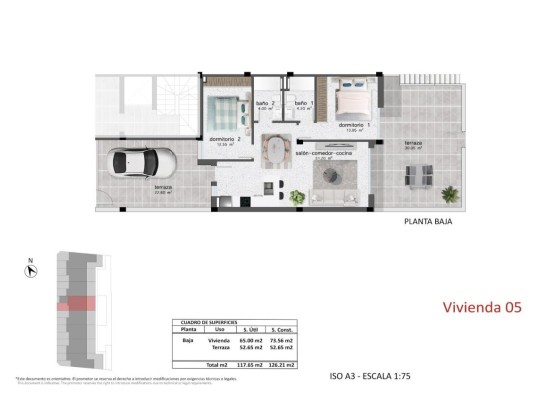 Pilar de La Horadada (pueblo), Bungalow #CQ-00-74883