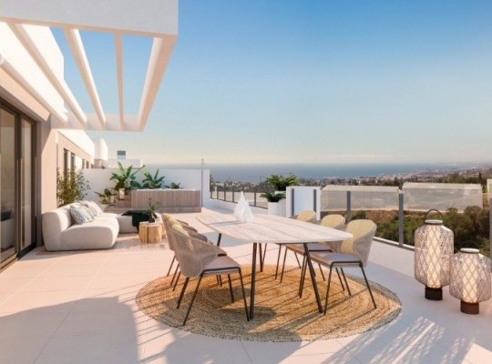 Luxusní apartmány s krásným výhledem a vlastní vířivkou, Marbella