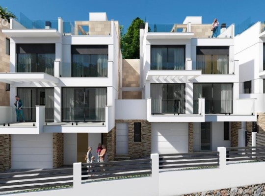 Exkluzivní řadové domy blízko pláže Buriana, Nerja