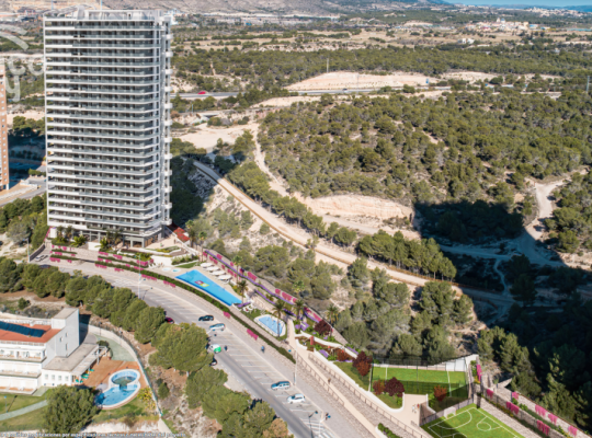 A unique project of apartments with sea views in Benidorm.