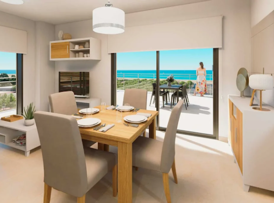 Apartmány v 1.linii na pláži v Oropesa del Mar, Costa Valencia