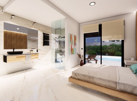 Fantastic villas with pool and solarium next to La Finca golf course