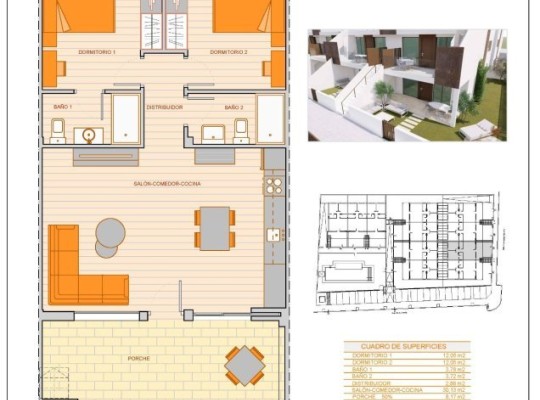 Pilar de La Horadada (pueblo), Bungalow #CQ-00-23886