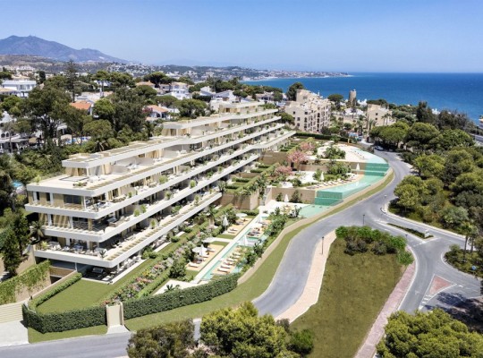 Moderní bydlení s výhledem na moře, 500m od pláže, Mijas Costa, Marbella