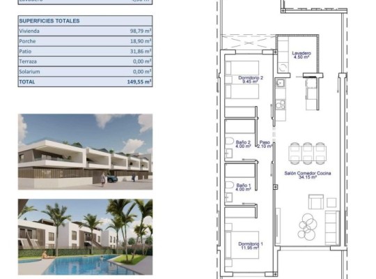 Apartment Pilar de La Horadada (pueblo) #RD-N9604