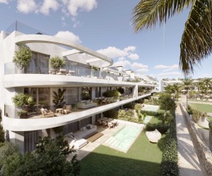 Moderní byty od 2kk až do 5kk, s velkými terasami a vyhřívaným bazenem, Estepona