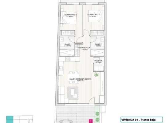 San Pedro del Pinatar (Lo Pagan), Bungalow #RD-N8441