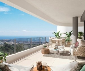 Luxusní apartmány s krásným výhledem a vlastní vířivkou, Marbella