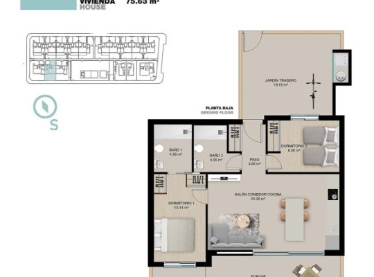 Pilar de La Horadada (Torre De La Horadada), Bungalow #RD-N9276