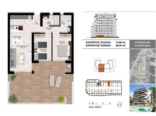 Guardamar del Segura (PUERTO), Apartment #CQ-00-13523