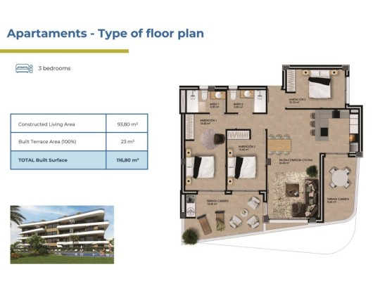 Orihuela Costa (La Ciñuelica), Apartment #CQ-00-35487