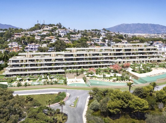 Moderní bydlení s výhledem na moře, 500m od pláže, Mijas Costa, Marbella