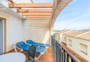 Urbanization of bungalows with spectacular views of the Mediterranean Sea and Peñón de Ifach in Calpe.