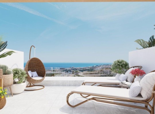 Prostorné domy s jižní orientací a výhledem na moře, La Cala Mijas