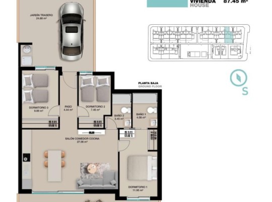 Pilar de La Horadada (Torre De La Horadada), Bungalow #RD-N8274