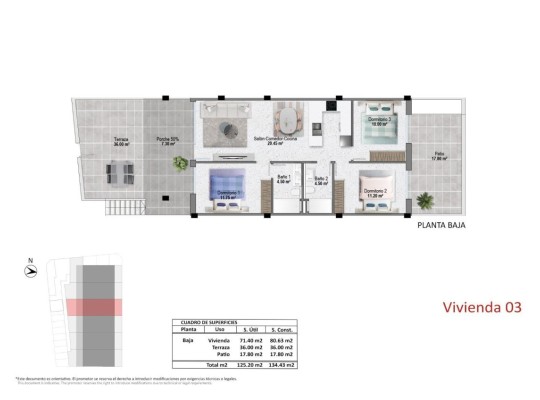 Pilar de La Horadada (pueblo), Bungalow #CQ-00-41247