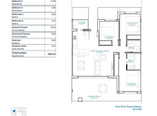 Pilar de La Horadada (Playa de las Higuericas), Apartment #RD-N8809