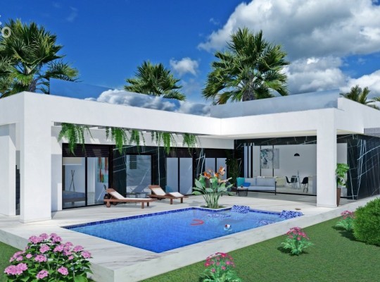 Fantastic villas with pool and solarium next to La Finca golf course