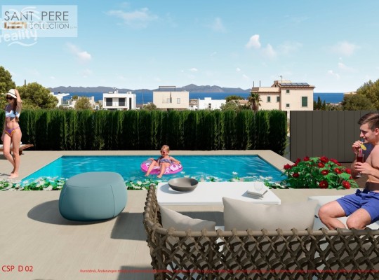 NOVÁ VÝSTAVBA - Luxusní vily 700 m od pláže v Colonia de Sant Pere