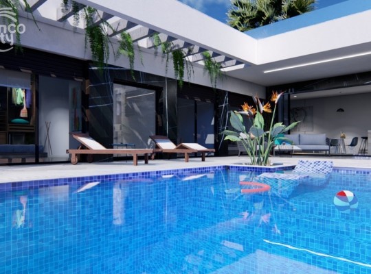 Fantastic villas with pool and solarium next to La Finca golf course