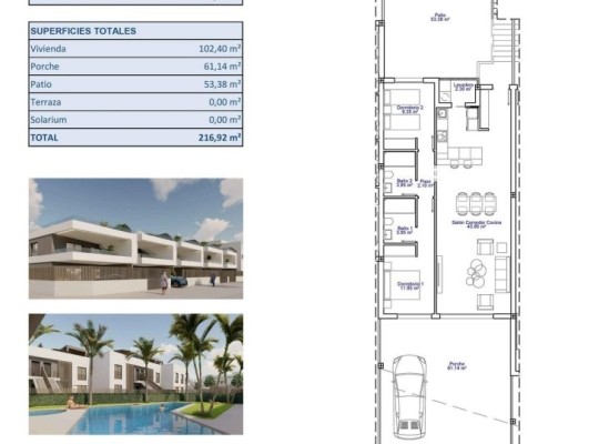 Bungalow Pilar de La Horadada (pueblo) #RD-N9610