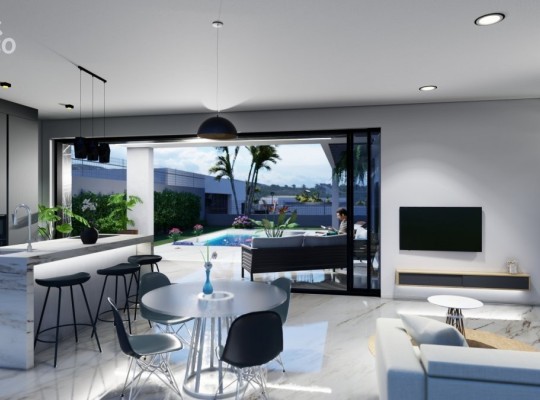 Fantastic villas with pool and solarium next to La Finca golf course