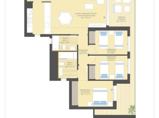 Orihuela Costa (Campoamor), Apartment #CQ-00-24480