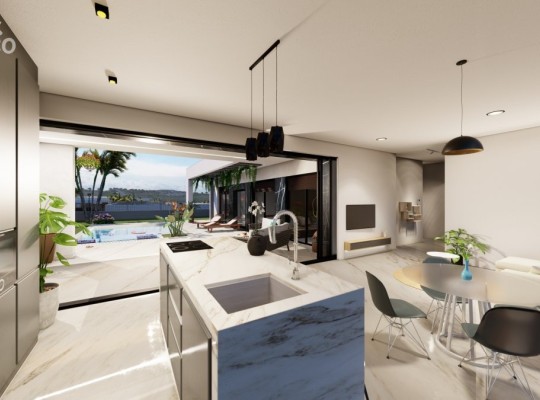 Fantastic villas with pool and solarium next to La Finca golf course