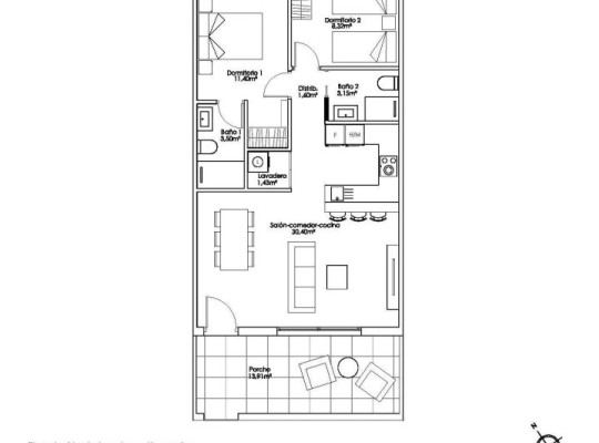 Pilar de La Horadada (Parque Ramon eugenio Escudero), Bungalow #RD-N8688