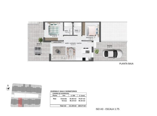 Pilar de La Horadada (pueblo), Bungalow #CQ-00-34914