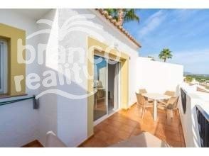 Urbanization of bungalows with spectacular views of the Mediterranean Sea and Peñón de Ifach in Calpe.