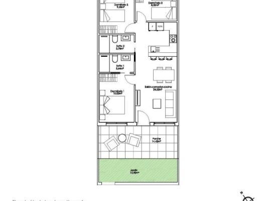 Pilar de La Horadada (Parque Ramon eugenio Escudero), Bungalow #RD-N8689