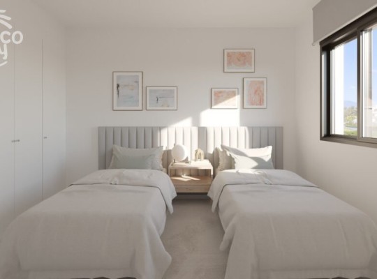 Apartmány s krásnými terasami a výhledem 1-4 ložnice, Estepona
