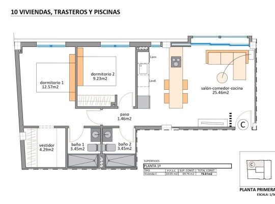 San Pedro del Pinatar (Lo Pagan), Apartment #RD-N9443