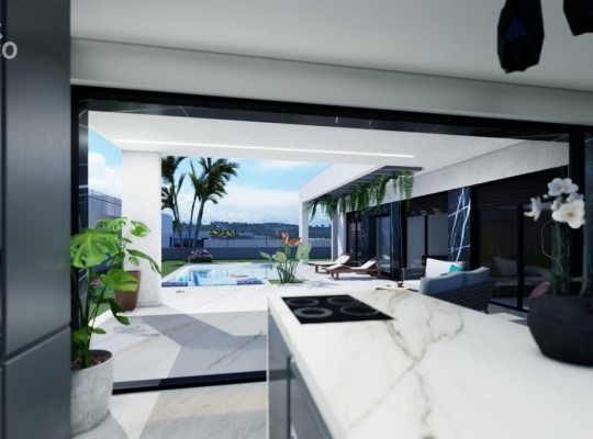 Fantastic villas with pool and solarium next to La Finca golf course