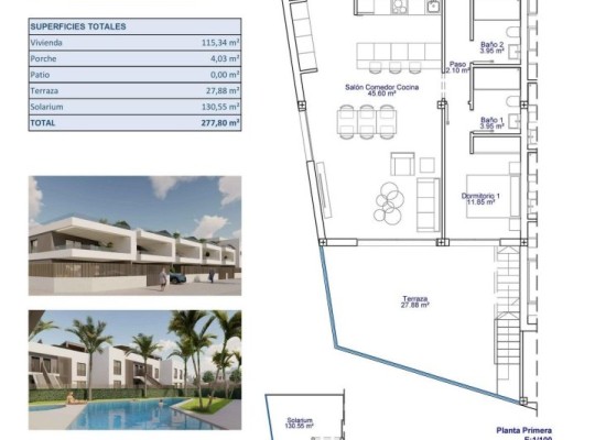 Bungalow Pilar de La Horadada (pueblo) #RD-N9613