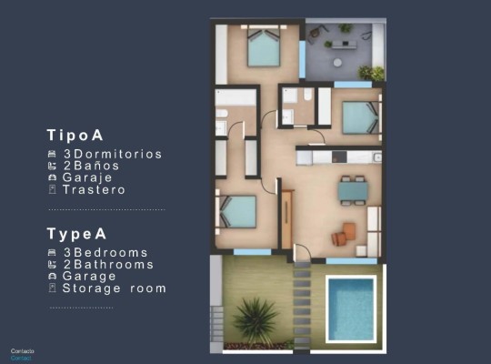 San Pedro del Pinatar (Los Pinos), Apartment #CQ-00-66738