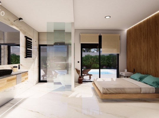 Fantastic villas with pool and solarium next to La Finca golf course