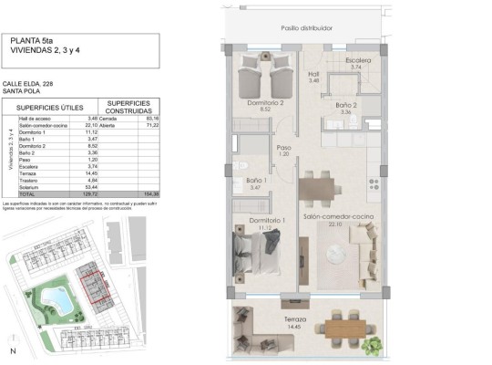 Santa Pola (Playa Tamarit), Apartment #CQ-00-61718