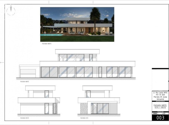 Nádherný moderní dům s výhledem na přírodní park Montgo v Javea