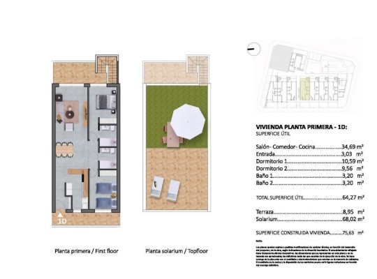 Pilar de La Horadada (pueblo), Bungalow #CQ-00-20290