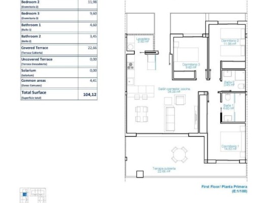 Pilar de La Horadada (Playa de las Higuericas), Apartment #CQ-00-66059